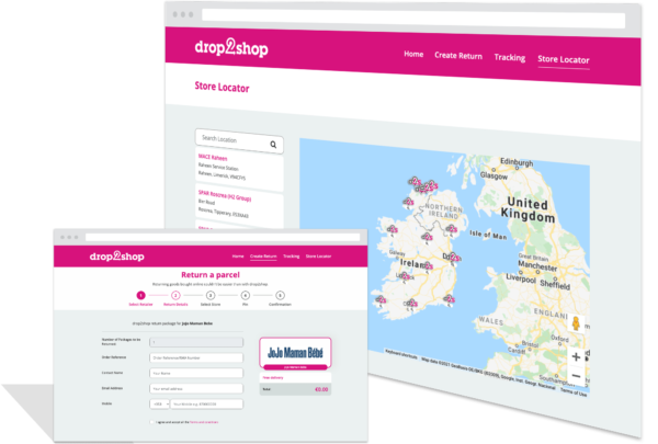 drop2shop - online booking portal